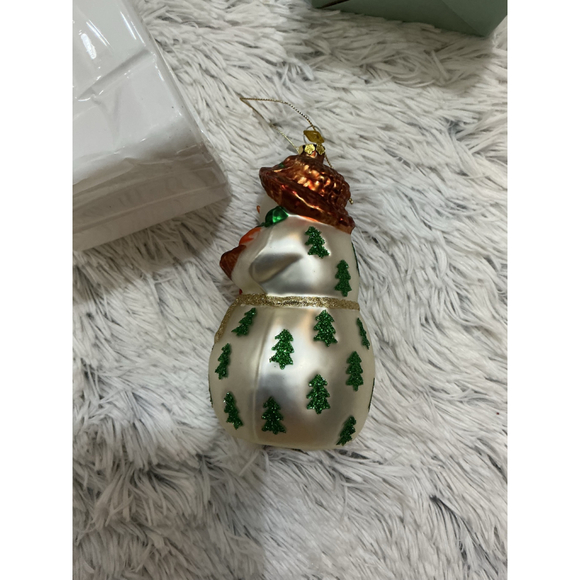 PartyLite Snowbell Mom Glass Ornament NIB – Collectible Holiday Snowman - Picture 5 of 10
